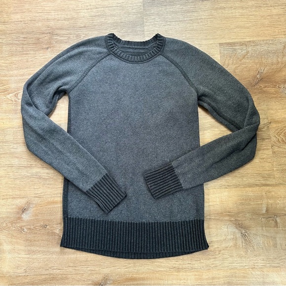 Lululemon Yak Wool Blend Still Lotus Sweater Long Sleeve Crew Neck Grey Size 4 - Picture 8 of 10